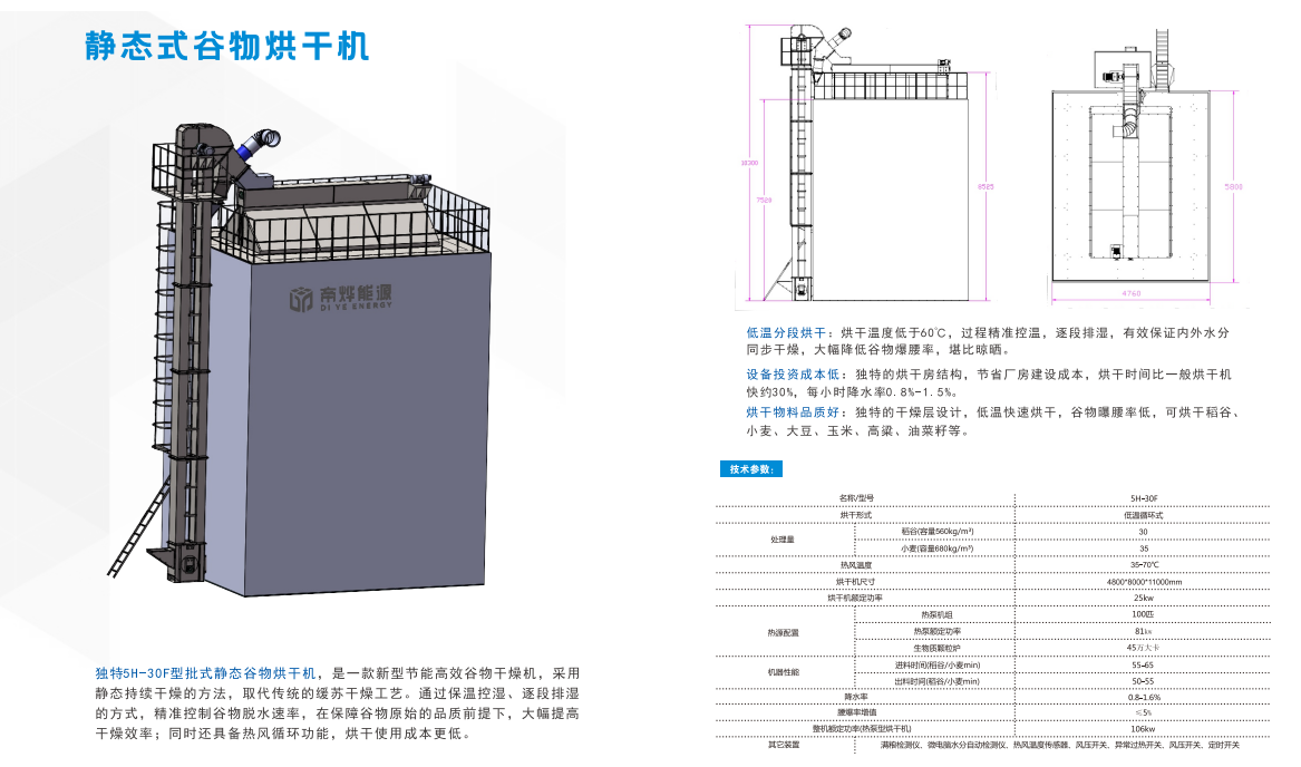 帝燁能源——靜態(tài)式谷物烘干機(jī)
